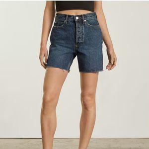 Everlane The Way High Jean Short in Waterfall, Size 27